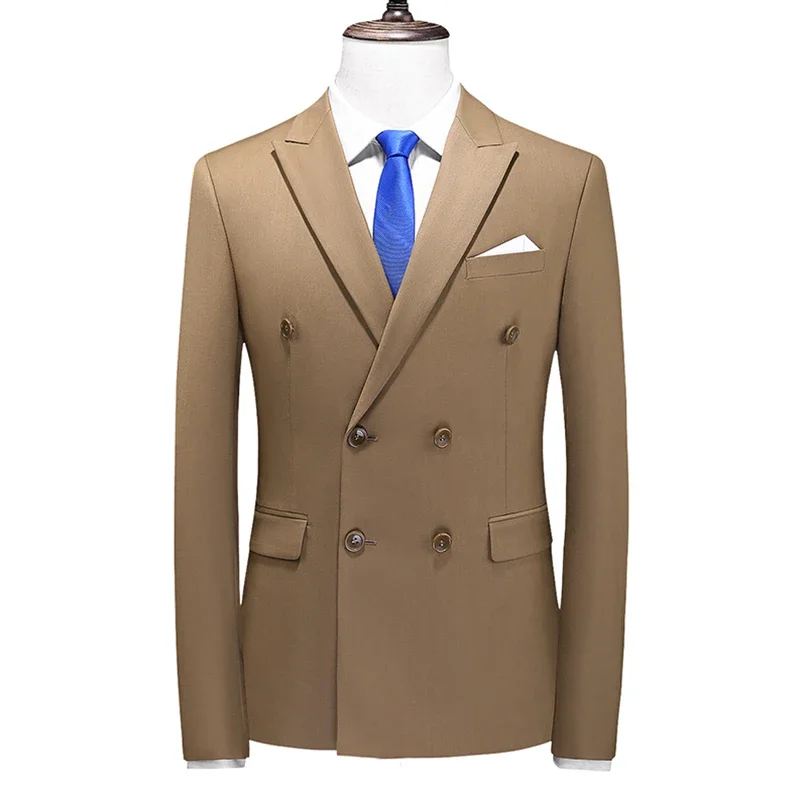 Brand Fashion Men Double Breasted Tuxedo Business Suit/Male Slim Fit Korean Casual Clothing/Men's Casual Jacket Blazers
Brand Fashion Men Double Breasted Tuxedo Business Suit/Male Slim Fit Korean Casual Clothing/Men's Casual Jacket Blazers