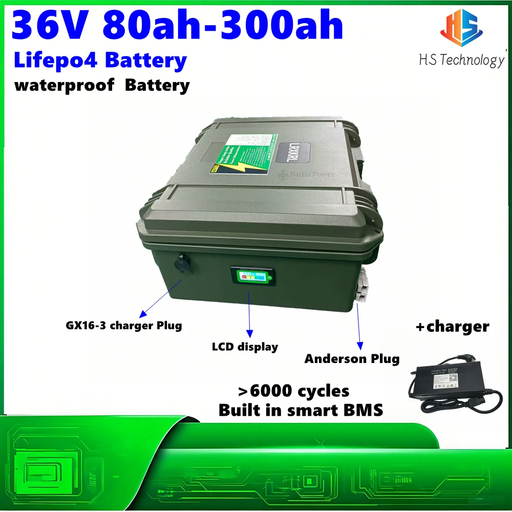 36V 150ah 100ah Lifepo4 battery waterproof carrying case, IP67 waterproof and drop resistant, suitable for outdoor use as needed
36V 150ah 100ah Lifepo4 battery waterproof carrying case, IP67 waterproof and drop resistant, suitable for outdoor use as needed