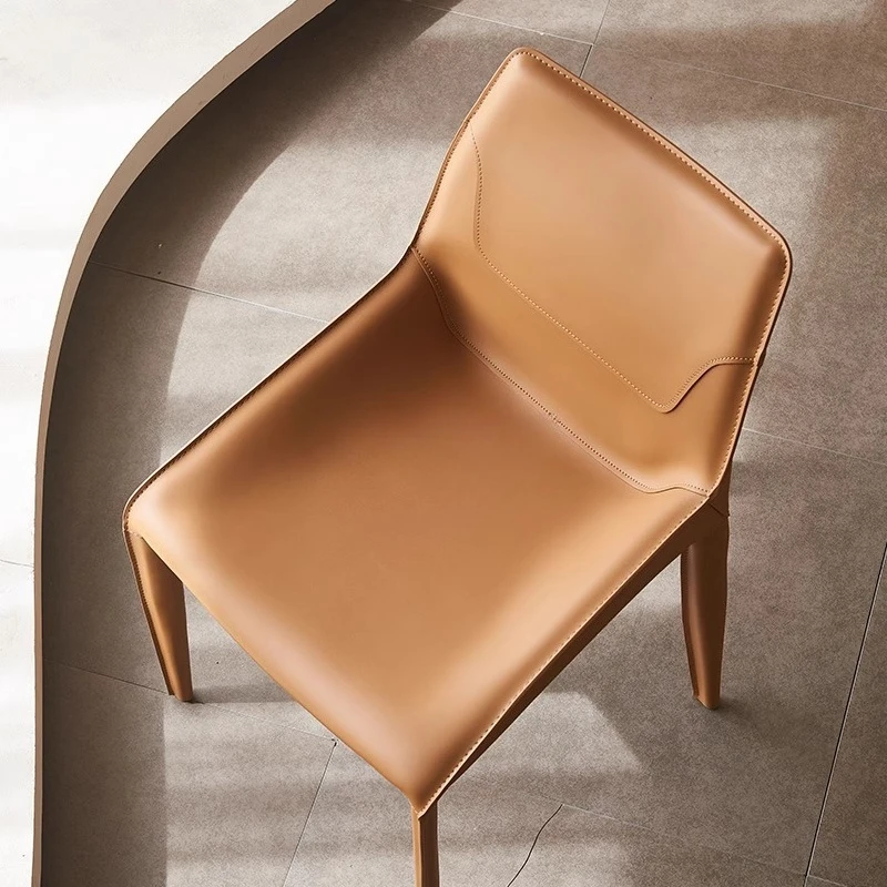 Modern Nordic Dining Chair Saddle Leather Backrest Luxury Home Kitchen Island Stool
Modern Nordic Dining Chair Saddle Leather Backrest Luxury Home Kitchen Island Stool
