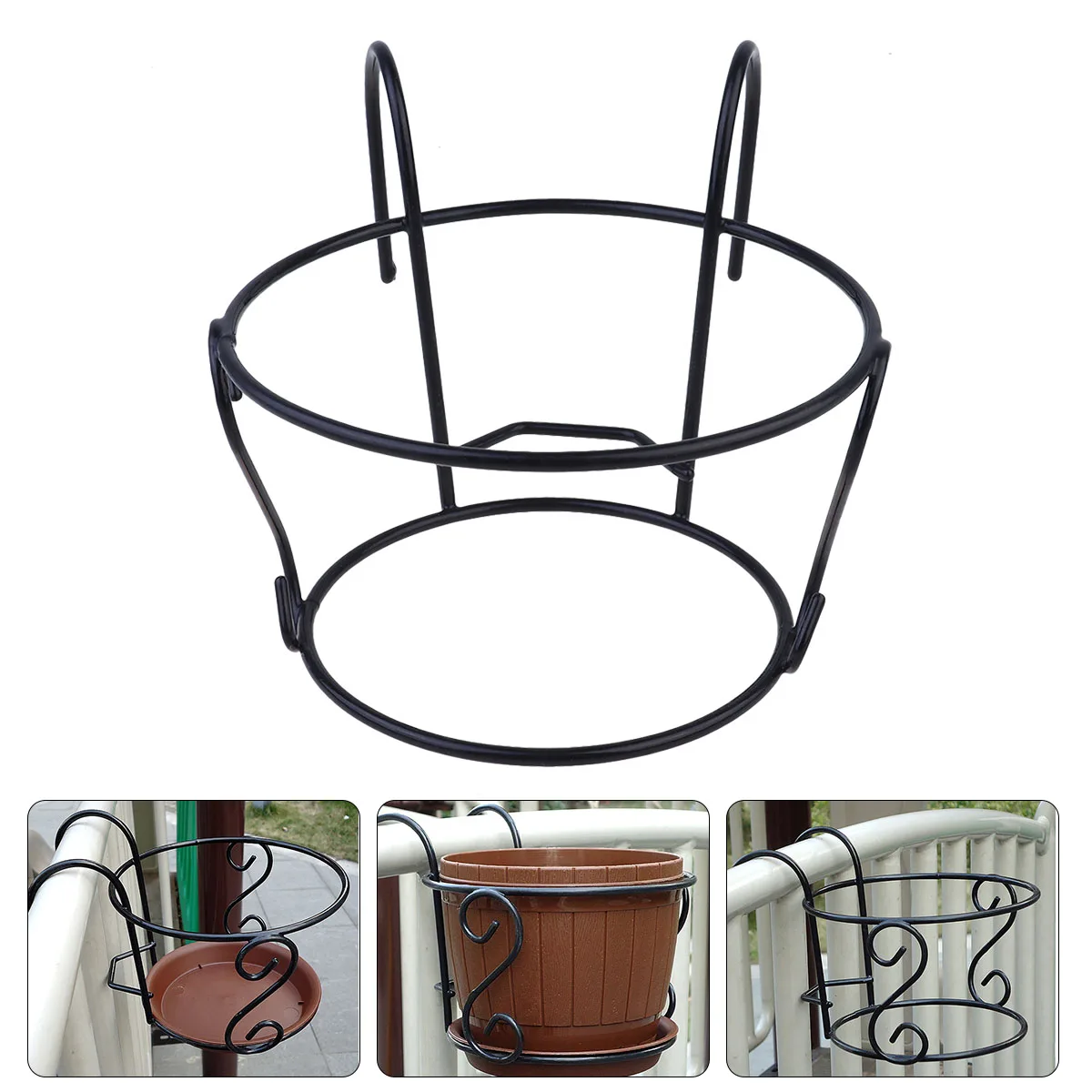 1pc Hanging Planter Outdoor Flower Basket Wrought Iron Suspended Stand Patio Holder Durable Premium European Style Home Cafe
1pc Hanging Planter Outdoor Flower Basket Wrought Iron Suspended Stand Patio Holder Durable Premium European Style Home Cafe