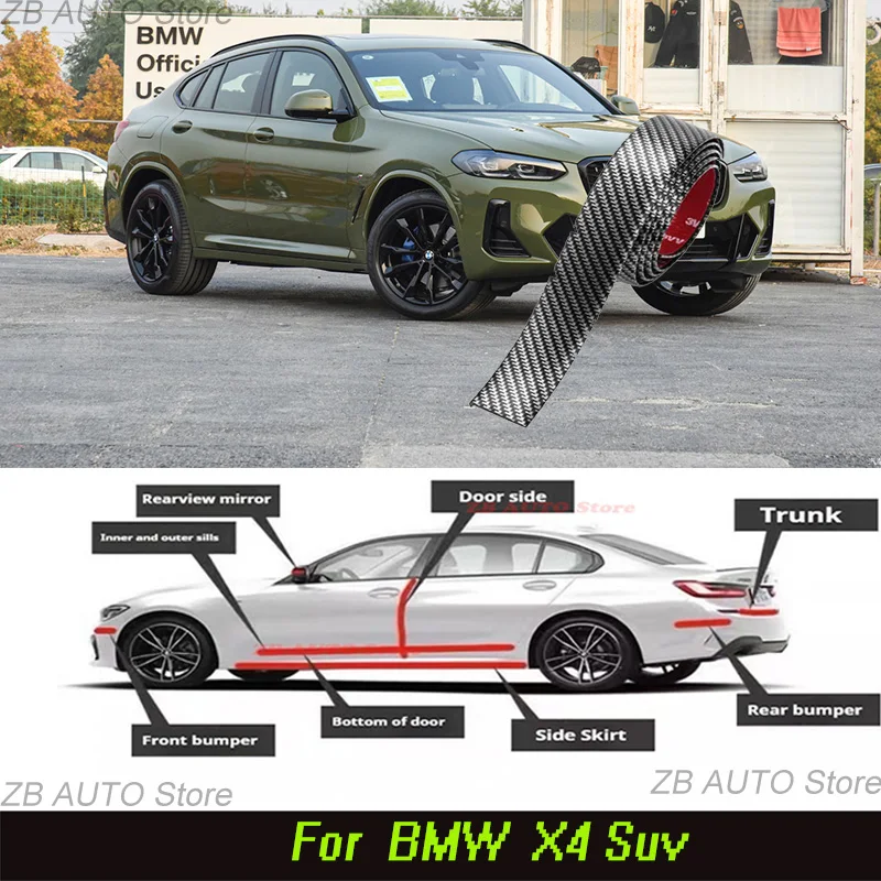 For BMW X4 Suv Strong adhesive bumper strip, front and rear lip side skirts, collision and scratch resistant, suitable
For BMW X4 Suv Strong adhesive bumper strip, front and rear lip side skirts, collision and scratch resistant, suitable