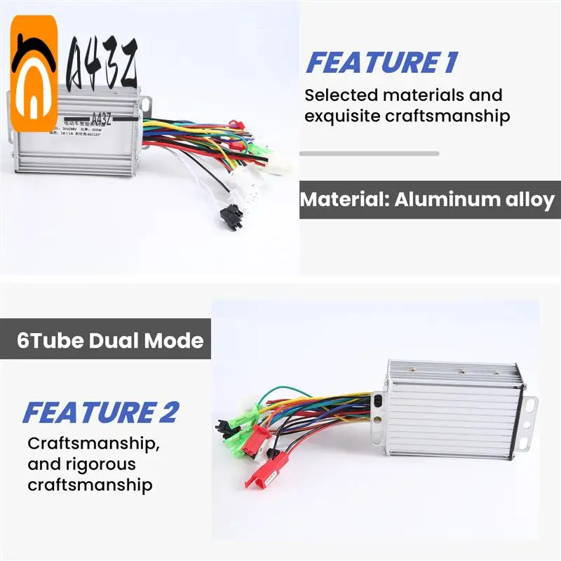 A43Z-36V 48V 350W E-Bike Brushless Controller 6 Tube Dual Mode For Electric Bicycle Scooter Speed Intelligent Dual Motor Part
A43Z-36V 48V 350W E-Bike Brushless Controller 6 Tube Dual Mode For Electric Bicycle Scooter Speed Intelligent Dual Motor Part