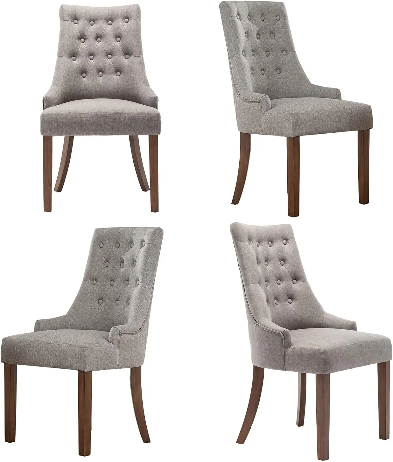 COLAMY Wingback Upholstered Dining Chairs Set of 4, Fabric Side Dining Room Chairs with Tufted Button, Living Room Chairs
COLAMY Wingback Upholstered Dining Chairs Set of 4, Fabric Side Dining Room Chairs with Tufted Button, Living Room Chairs