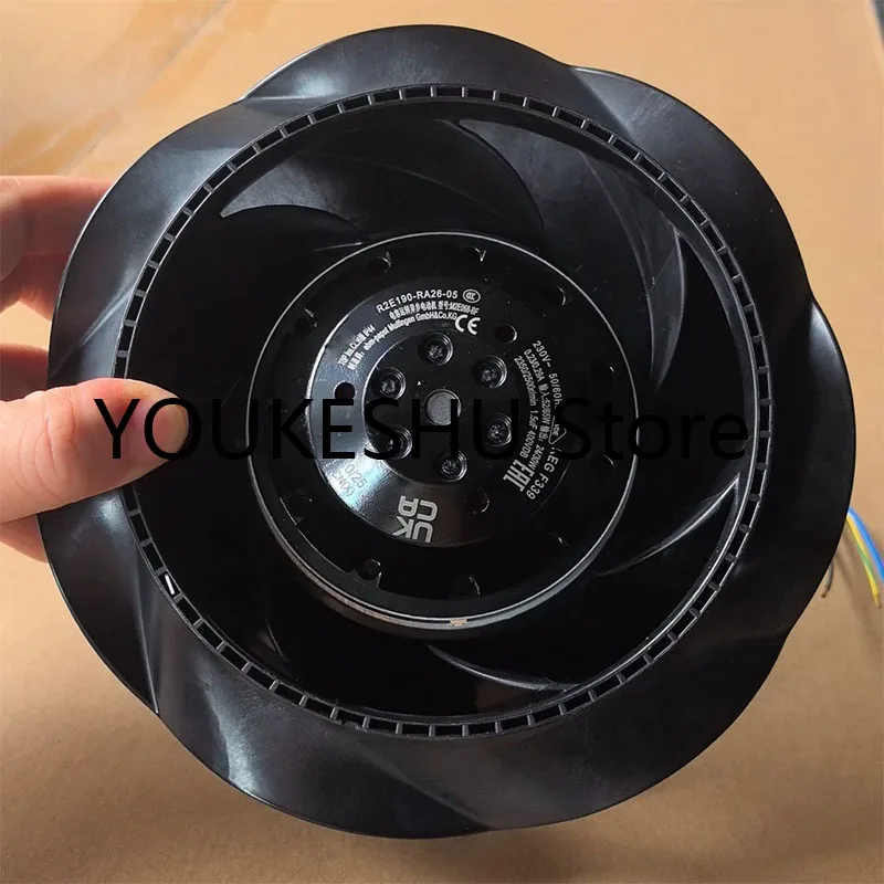 Brand new and original R2E190-RA26-05 230V 0.23/0.29A 52/65W Industrial Heat Dissipation Application Turbine Centrifugal Fan
Brand new and original R2E190-RA26-05 230V 0.23/0.29A 52/65W Industrial Heat Dissipation Application Turbine Centrifugal Fan