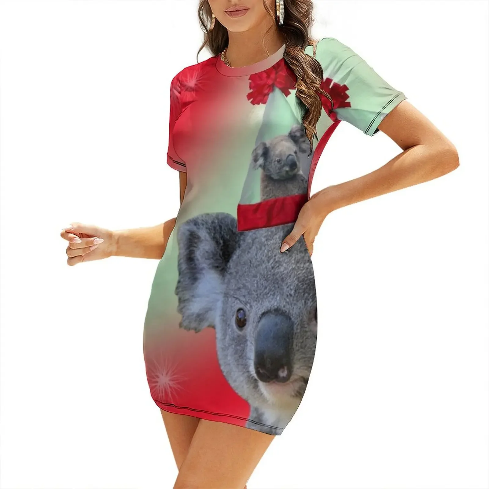 Christmas Koala Short-Sleeved Dress Woman dresses Summer dresses for women dress summer 2026 women women's summer dress 2026
Christmas Koala Short-Sleeved Dress Woman dresses Summer dresses for women dress summer 2026 women women's summer dress 2026