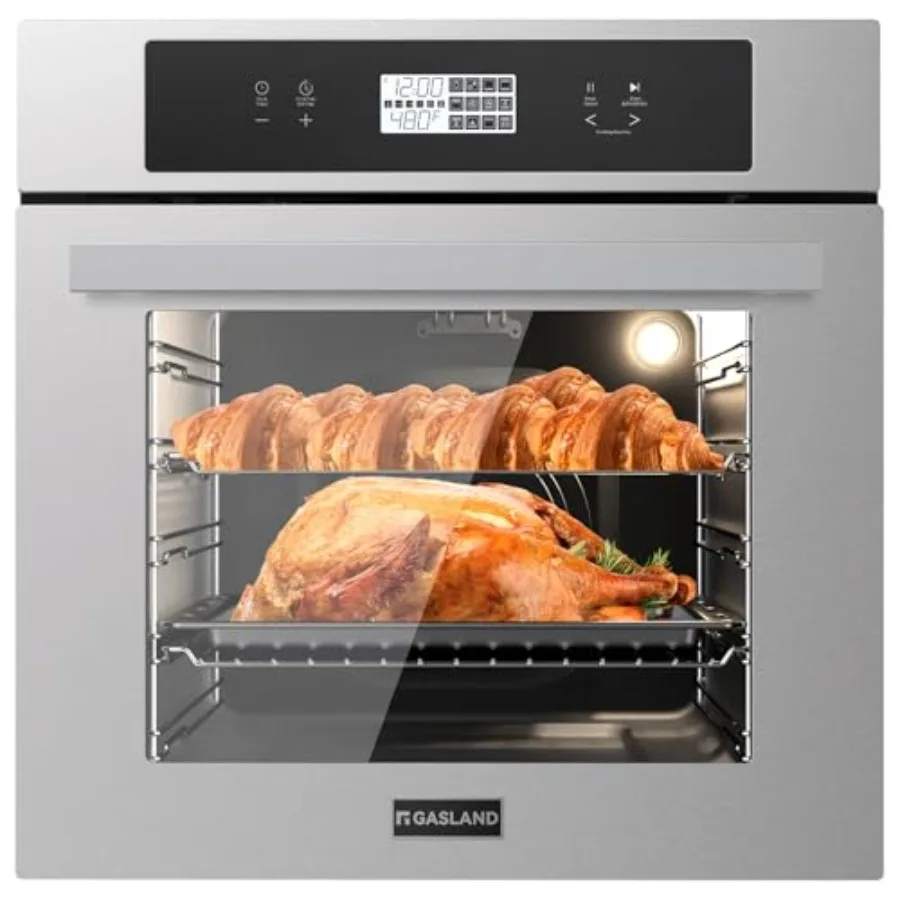 24 Inch Electric Wall Oven ETL Certified 2.6 Cu.ft Built-in Single Wall Oven with 12 Cooking Functions 3D Heating Convection Ov
24 Inch Electric Wall Oven ETL Certified 2.6 Cu.ft Built-in Single Wall Oven with 12 Cooking Functions 3D Heating Convection Ov