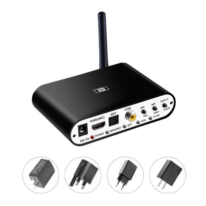 1pc DA615H 5.1CH Audio Decoder Bluetooth-compatible5.0 DAC Wireless Audio Adapter Optical Coaxial ARC-DAC DTS AC3 Converter
1pc DA615H 5.1CH Audio Decoder Bluetooth-compatible5.0 DAC Wireless Audio Adapter Optical Coaxial ARC-DAC DTS AC3 Converter