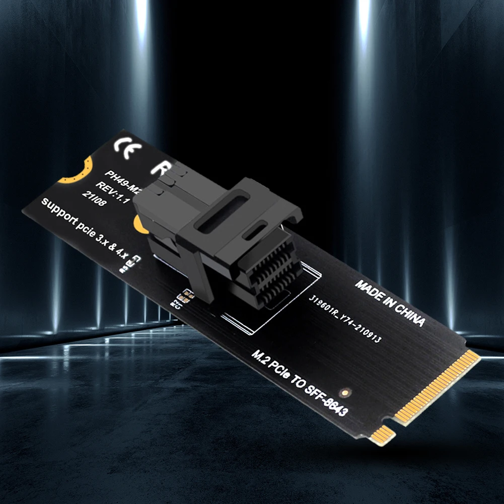 Карта преобразователя M.2 NVME в U.2 Mkey PCIeX4 в SFF8643, карта адаптера жесткого диска 64GT/S, аксессуары для стабильной передачи для настольных компьютеров
Карта преобразователя M.2 NVME в U.2 Mkey PCIeX4 в SFF8643, карта адаптера жесткого диска 64GT/S, аксессуары для стабильной передачи для настольных компьютеров