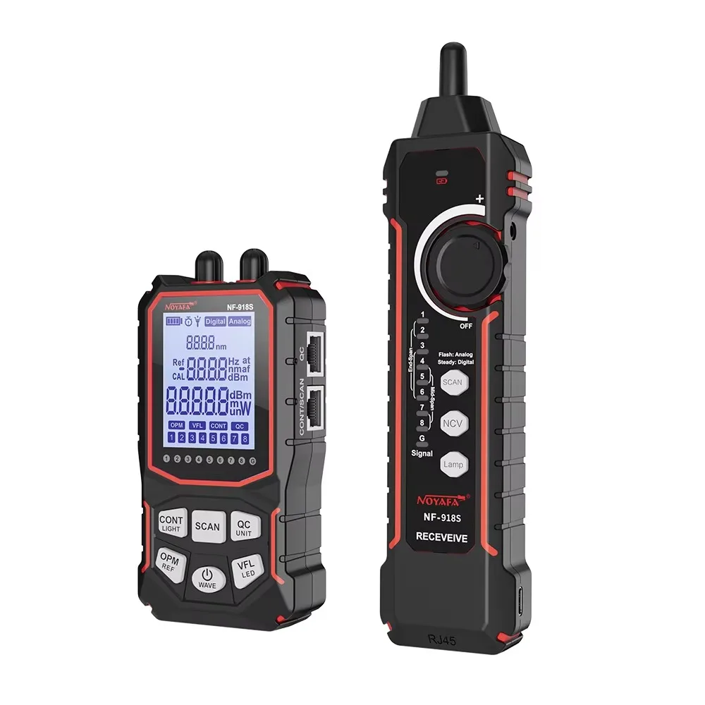 Noyafa OEM NF-918S 2-in-1 Optical Cable Tester OPM VFL POE
Noyafa OEM NF-918S 2-in-1 Optical Cable Tester OPM VFL POE
