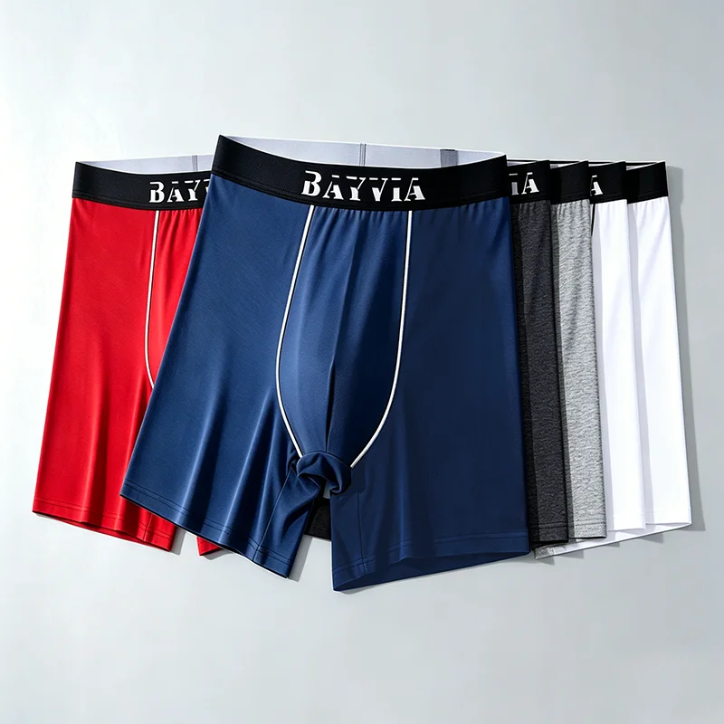 Bayvia Men's Boxer Briefs 6Pack Cotton Stretch Underpants Breathable Mid Waist Trunks Comfortable No Ride Up For Casual Wear
Bayvia Men's Boxer Briefs 6Pack Cotton Stretch Underpants Breathable Mid Waist Trunks Comfortable No Ride Up For Casual Wear