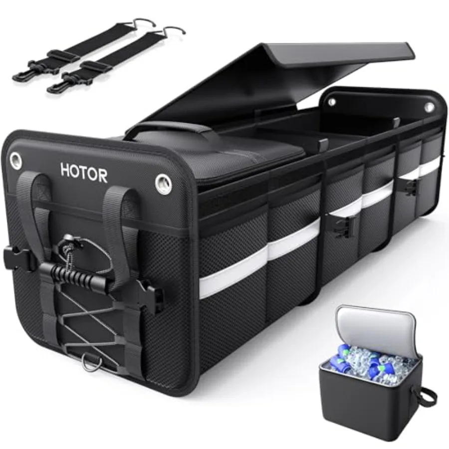 Trunk Organizer - 3-Compartment Car Organizer and Storage with Cooler Bag Foldable Car Storage Organizer for SUV with Handles a
Trunk Organizer - 3-Compartment Car Organizer and Storage with Cooler Bag Foldable Car Storage Organizer for SUV with Handles a