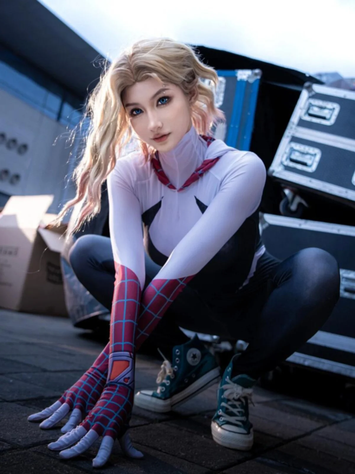 Gwen Cosplay Suit Women's Adult Venom Outfit Halloween Costume Exhibition Set Polyester Material
Gwen Cosplay Suit Women's Adult Venom Outfit Halloween Costume Exhibition Set Polyester Material