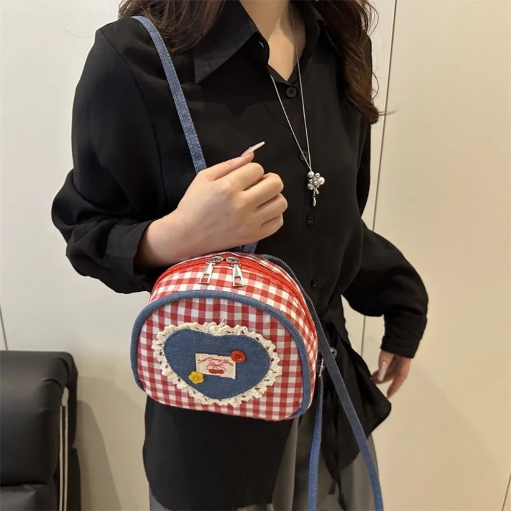 Vintage Cloth Lattice Backpack Mini Rural Style Denim Shoulders Bag Plaid Bow Knapsack Girl 
Vintage Cloth Lattice Backpack Mini Rural Style Denim Shoulders Bag Plaid Bow Knapsack Girl