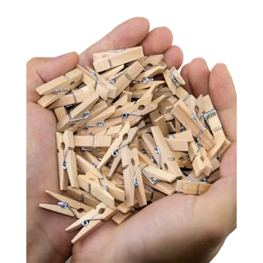 1.4 Inch Mini Clothespins, 100 PCS Mini Clothes Pins for Photos, Small Clothes Pins Wooden, Mini Photo Clips for Baby Shower Cr
1.4 Inch Mini Clothespins, 100 PCS Mini Clothes Pins for Photos, Small Clothes Pins Wooden, Mini Photo Clips for Baby Shower Cr