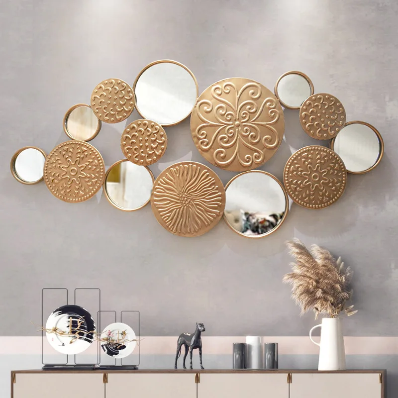 Living Room Background Wall Decoration Mirror Dining Room Wall Hanging Creative Dining Room Iron Art Wall Decoration
Living Room Background Wall Decoration Mirror Dining Room Wall Hanging Creative Dining Room Iron Art Wall Decoration