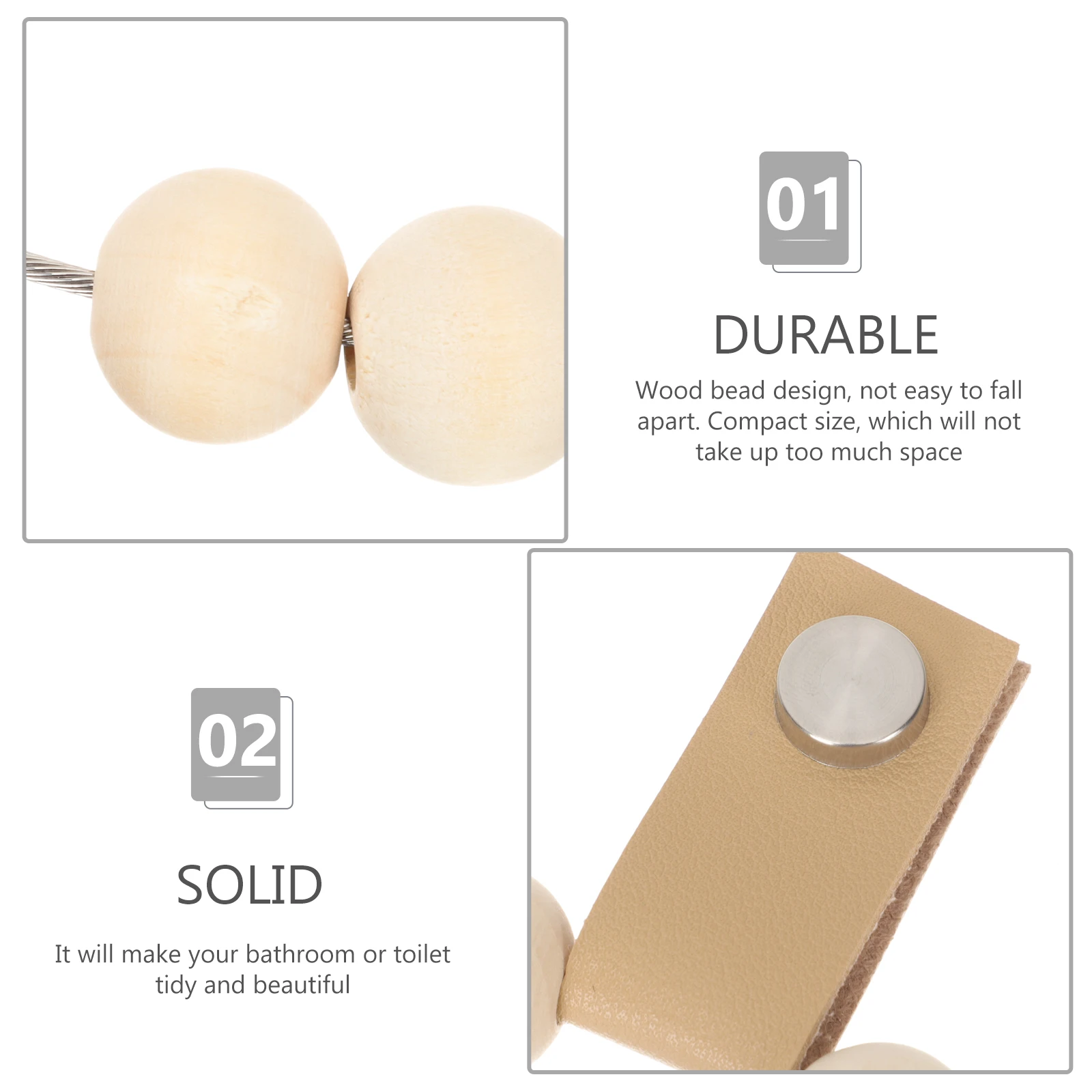 Wooden Holder Bohemian Style Wall Mounted Hand Towel Rack Durable Wood Bead Small Space Organizer Supplies Farmhouse Decor Guest
Wooden Holder Bohemian Style Wall Mounted Hand Towel Rack Durable Wood Bead Small Space Organizer Supplies Farmhouse Decor Guest