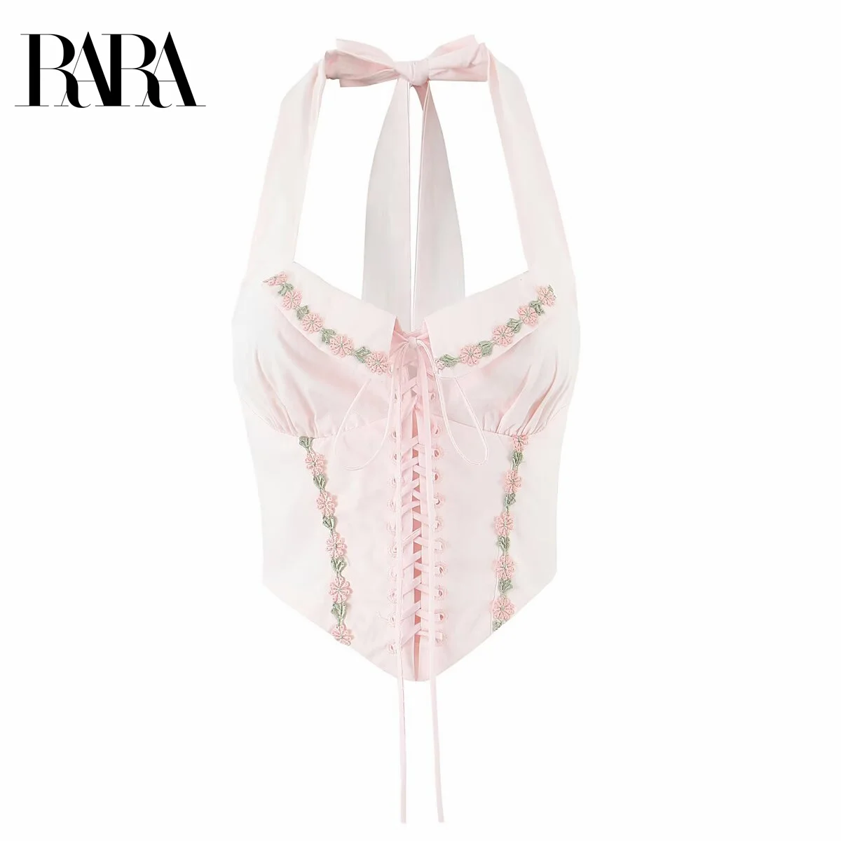 RARA2025 new summer women's floral embroidery halter neck vest sexy chest straps backless waist slimming suspender top
RARA2025 new summer women's floral embroidery halter neck vest sexy chest straps backless waist slimming suspender top
