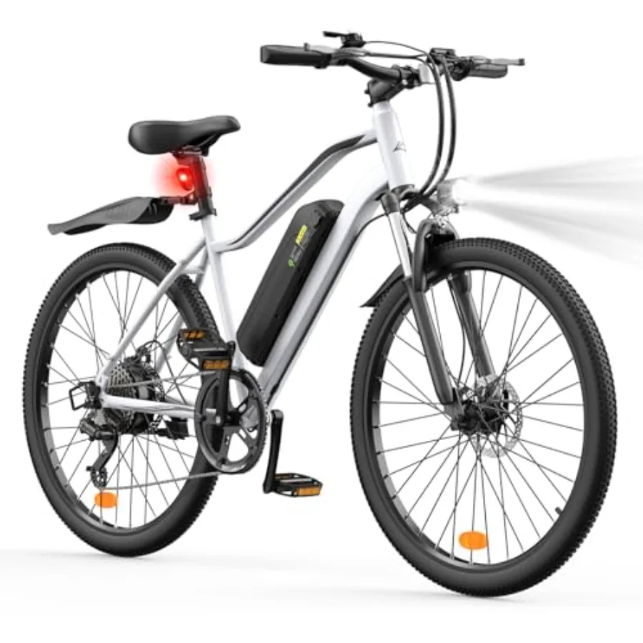 Commuting electric bike for adults with 750W peak motor 60+ miles range 20MPH top speed 26'' tires shock absorber black aluminu
Commuting electric bike for adults with 750W peak motor 60+ miles range 20MPH top speed 26'' tires shock absorber black aluminu