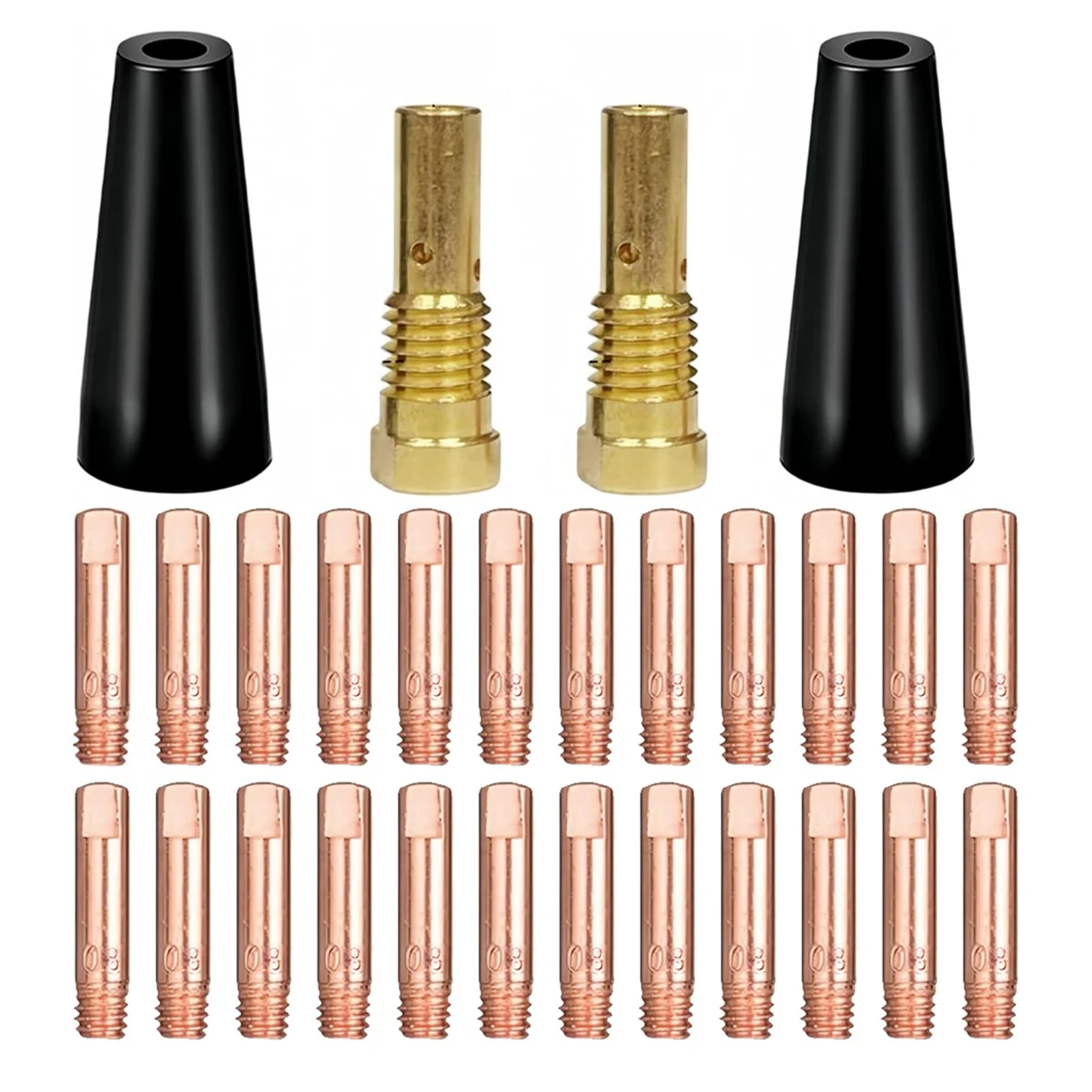 A76I 24PCS Flux Core Gasless Nozzles Welding-Gun Accessory Kit,MIG Welding Accessories (0.030inch Accessory Kit)
A76I 24PCS Flux Core Gasless Nozzles Welding-Gun Accessory Kit,MIG Welding Accessories (0.030inch Accessory Kit)