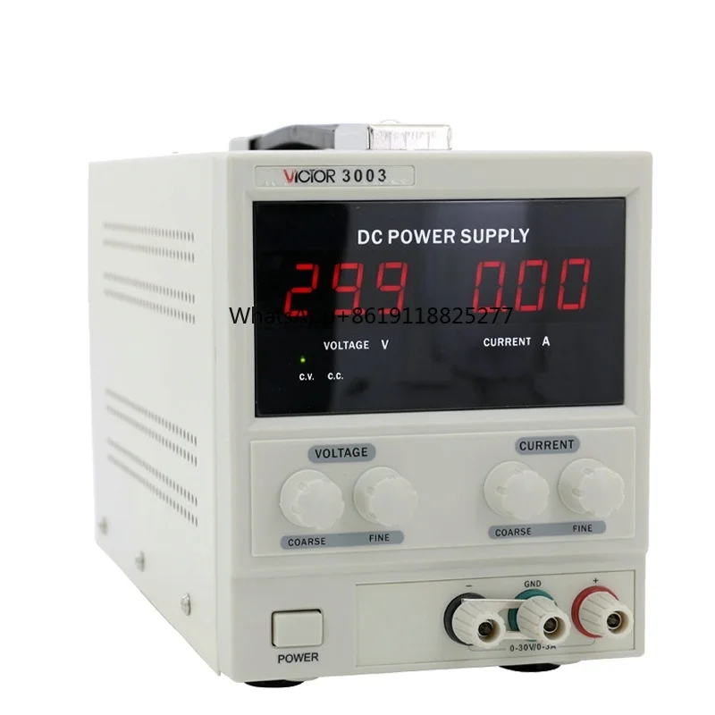 VICTOR 3003 automatic high stability bench voltage regulators/stabilizers 0-30V 3A Adjustable single output
VICTOR 3003 automatic high stability bench voltage regulators/stabilizers 0-30V 3A Adjustable single output