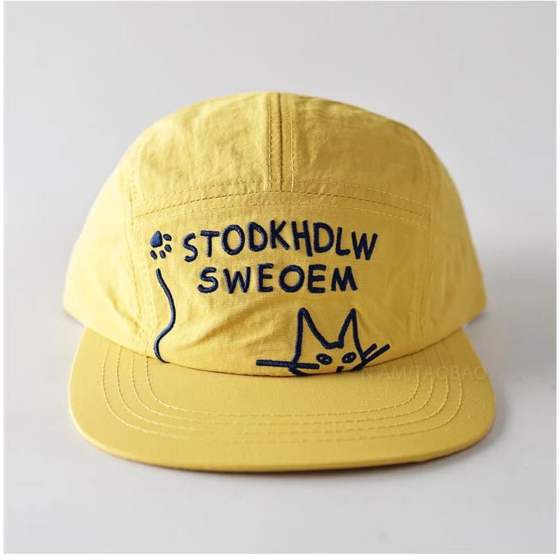 Y2K Aesthetic Cat Embroidered 5-Panel baseball Cap for women Quick-Dry Pink yellow cute dad Hat for Outdoor & Sports
Y2K Aesthetic Cat Embroidered 5-Panel baseball Cap for women Quick-Dry Pink yellow cute dad Hat for Outdoor & Sports