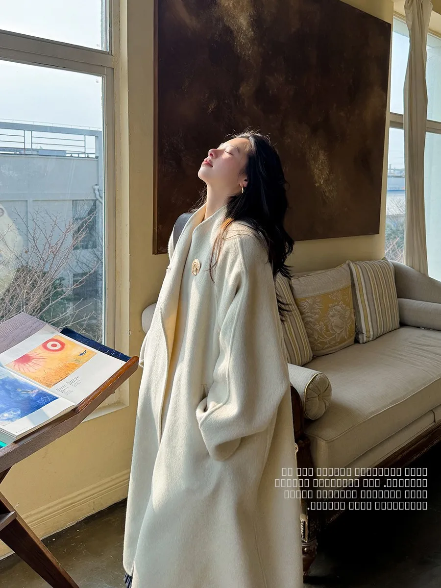 Long Double-Faced Woolen Coat Handmade Irregular Collar Slanted S Ele Camel Velvet Anne Forest Women's Outer...
Long Double-Faced Woolen Coat Handmade Irregular Collar Slanted S Ele Camel Velvet Anne Forest Women's Outer...