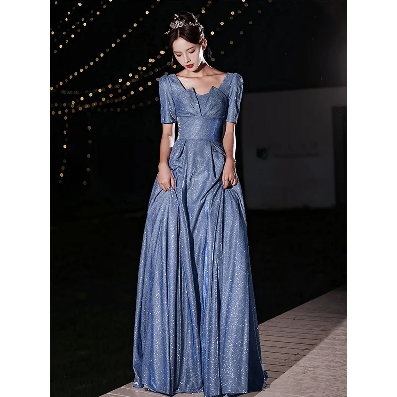 Customized Women Evening Party Dresses Square Neck Elegant Bridesmaid Dress Floor Length Sequin Prom Gown Robes De Soirée
Customized Women Evening Party Dresses Square Neck Elegant Bridesmaid Dress Floor Length Sequin Prom Gown Robes De Soirée