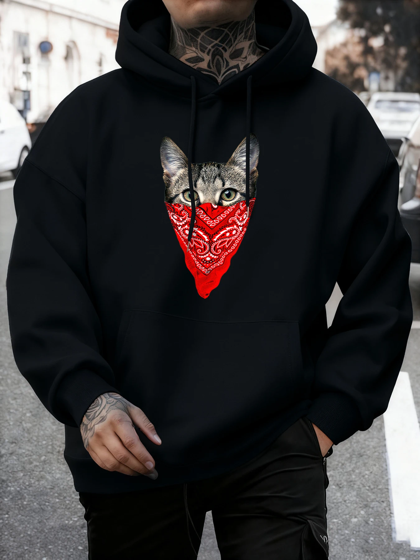 Cat Wrapped Red Face Towel Printing Men Daily Sportswear Fashion Fleece Hoodie Street Casual Pullovers Warm Loose Clothes Unisex
Cat Wrapped Red Face Towel Printing Men Daily Sportswear Fashion Fleece Hoodie Street Casual Pullovers Warm Loose Clothes Unisex