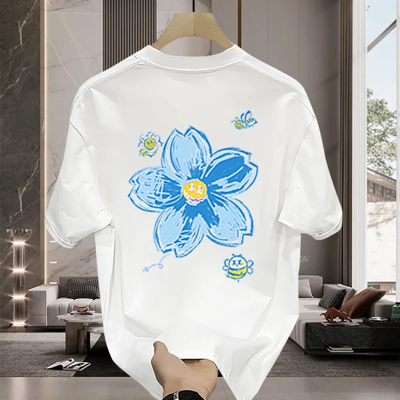 Футболка из чистого хлопка с коротким рукавом, легкая, от люксового бренда, с принтом в национальном стиле, повседневная, модная, летняя, топ
Футболка из чистого хлопка с коротким рукавом, легкая, от люксового бренда, с принтом в национальном стиле, повседневная, модная, летняя, топ