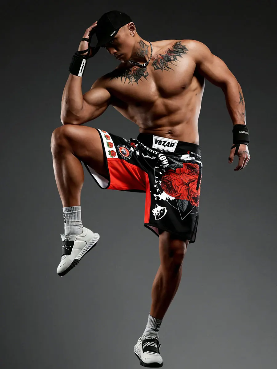 VSZAP Red Rose Wolf Head Sports Leisure Fitn orts Wear Resistant Qui Dry 5-Quarter Polyester Men's Lower Apparel
VSZAP Red Rose Wolf Head Sports Leisure Fitn orts Wear Resistant Qui Dry 5-Quarter Polyester Men's Lower Apparel