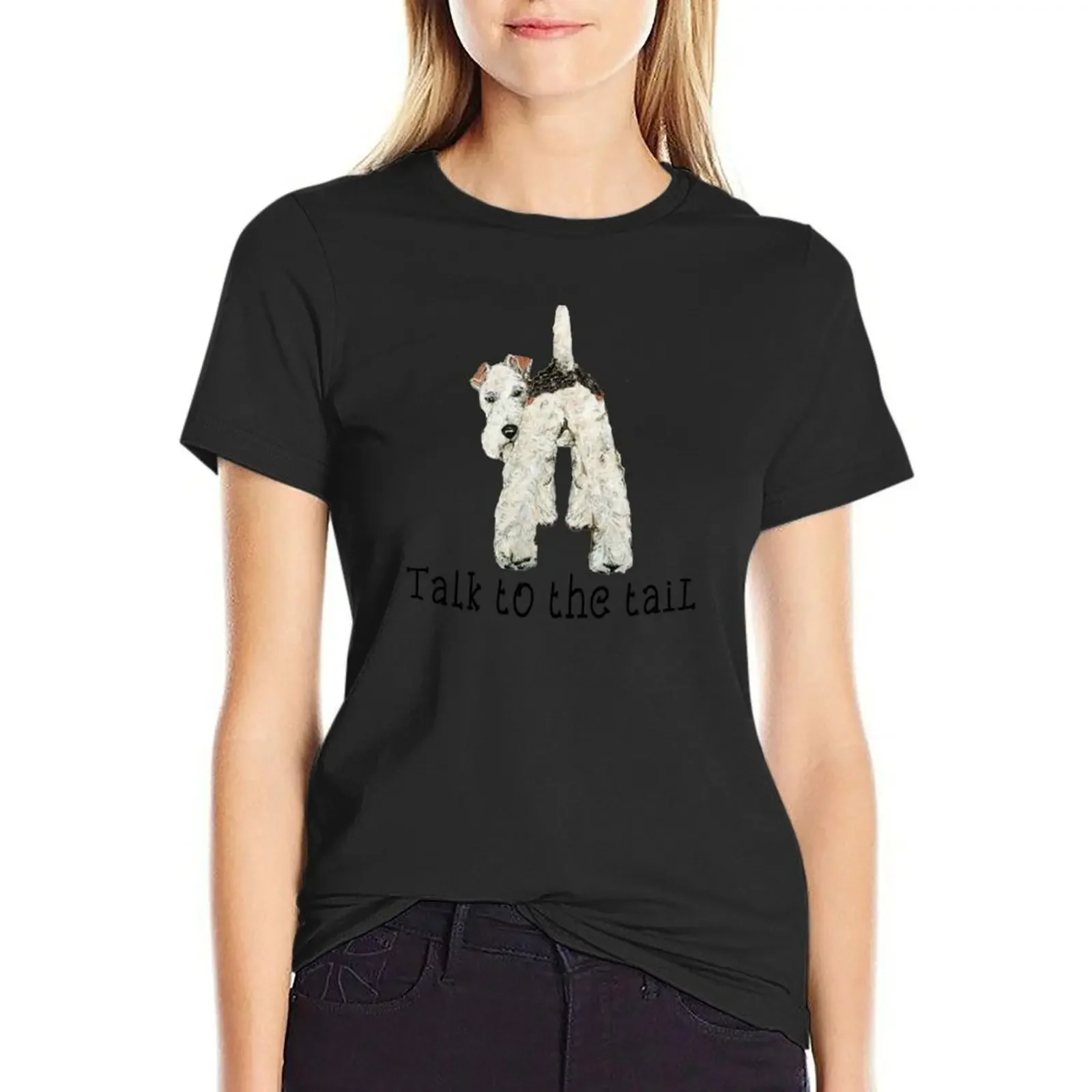 Wire Fox Terrier Talk to the Tail T-Shirt customizeds summer tops vintage clothes tops Women
Wire Fox Terrier Talk to the Tail T-Shirt customizeds summer tops vintage clothes tops Women