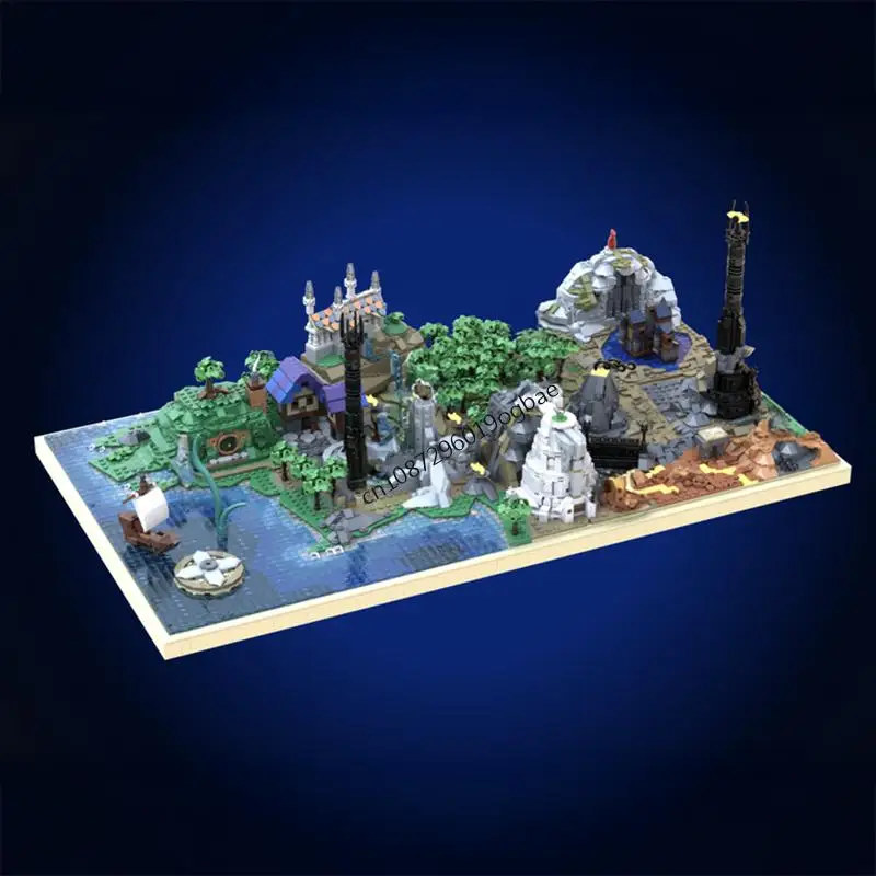 New 5315Pcs Famous The Rings Movie Series Moc Map of Middle Earth Model Building Blocks Diy Creative Ideas KidToy Birthday Gifts
New 5315Pcs Famous The Rings Movie Series Moc Map of Middle Earth Model Building Blocks Diy Creative Ideas KidToy Birthday Gifts