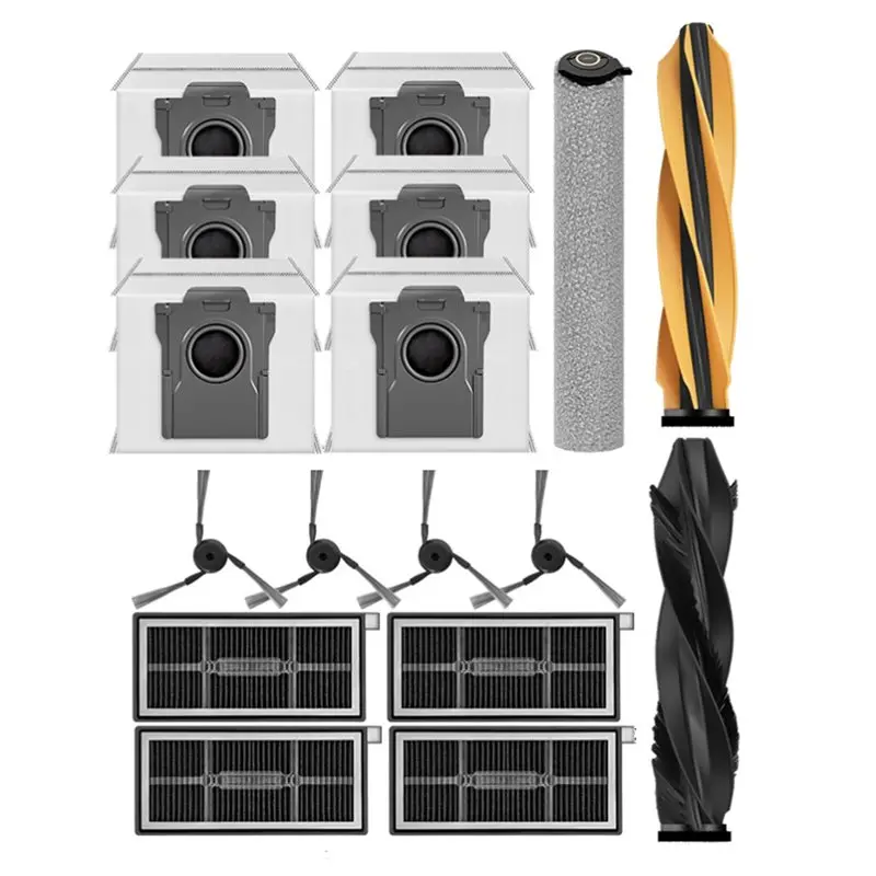 A67Z For Dreame Mova Z60 PRO/Z60 Ultra 17PCS Vacuum Cleaning Attachments Accessories Main Side Brush Roller Mop Dust Bag Filter
A67Z For Dreame Mova Z60 PRO/Z60 Ultra 17PCS Vacuum Cleaning Attachments Accessories Main Side Brush Roller Mop Dust Bag Filter