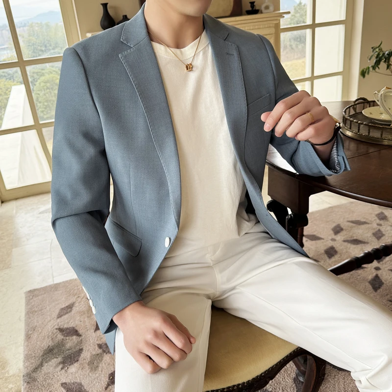 High Quality Casual Business Social Suit Jacket Men Solid Color Versatile Social Office Wedding Blazers Costume Homme S-5XL
High Quality Casual Business Social Suit Jacket Men Solid Color Versatile Social Office Wedding Blazers Costume Homme S-5XL