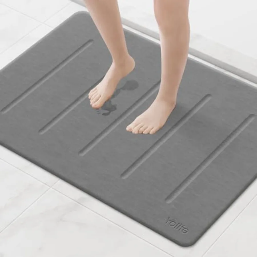 Stone Bath Mat Large 32" x 20" Diatomaceous Earth Bath Mat for Bathroom Super Absorbent Quick Drying Bathroom Stone Mat Non-Sli
Stone Bath Mat Large 32" x 20" Diatomaceous Earth Bath Mat for Bathroom Super Absorbent Quick Drying Bathroom Stone Mat Non-Sli