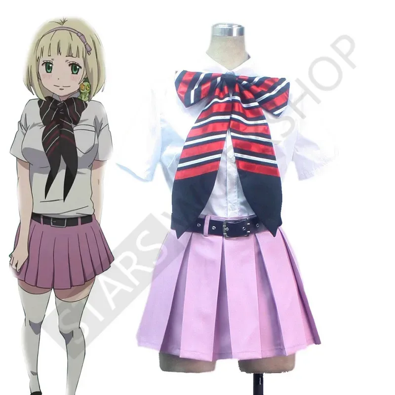 Anime Ao no Exorcist Shiemi Moriyama Cosplay Costume Women Pink Skirt Top Bowtie Belt Uniform Halloween Carnival Party Suit
Anime Ao no Exorcist Shiemi Moriyama Cosplay Costume Women Pink Skirt Top Bowtie Belt Uniform Halloween Carnival Party Suit