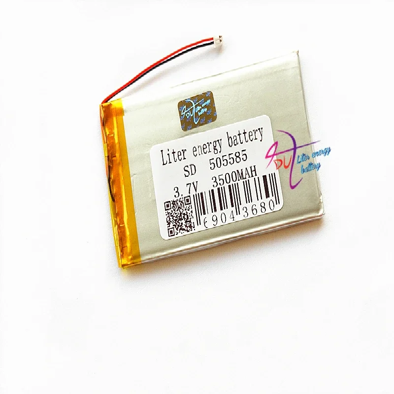 (PH 1.25mm) 505585 3.7V 3500MAH 495383 Universal Li-ion battery for tablet pc 7 inch 8 9 Laptop Notebook keyboard MID
(PH 1.25mm) 505585 3.7V 3500MAH 495383 Universal Li-ion battery for tablet pc 7 inch 8 9 Laptop Notebook keyboard MID