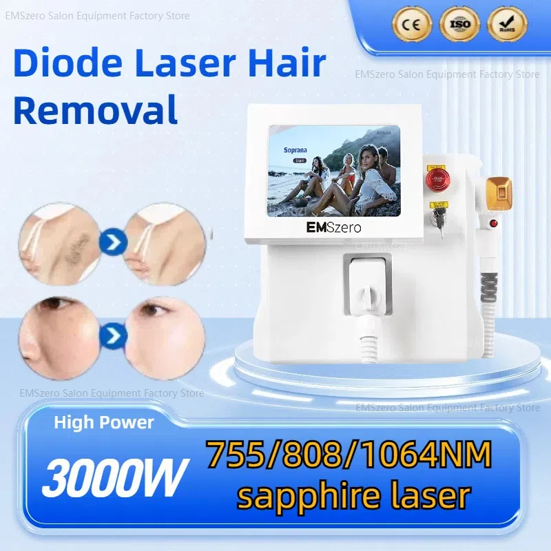 808 Alexandrite Hair Removal Laser Diode Machine 3000W Ice Platinum Body Face Underarm Cooling Head Permanent Painless Epilator.
808 Alexandrite Hair Removal Laser Diode Machine 3000W Ice Platinum Body Face Underarm Cooling Head Permanent Painless Epilator.