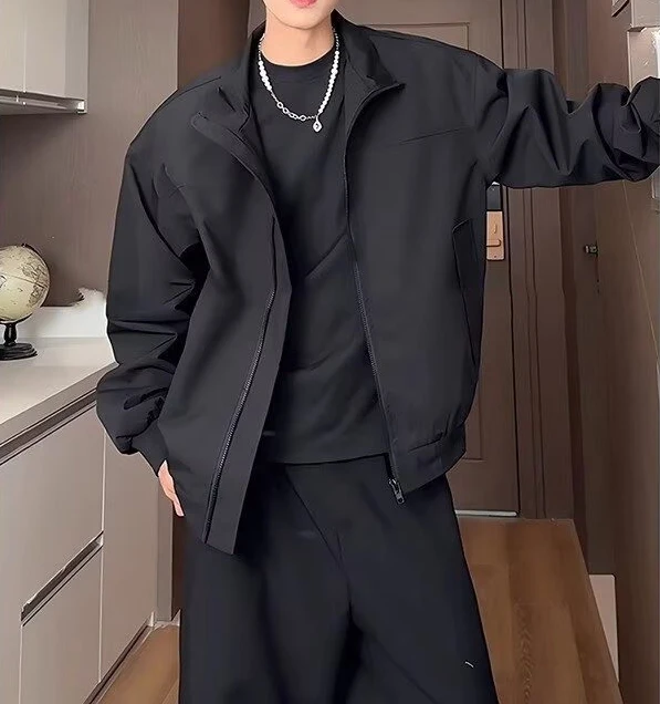 2026 New Coat Men's Spring and Autumn Casual Versatile Stand-up Collar Loose Tooling Jacket
2026 New Coat Men's Spring and Autumn Casual Versatile Stand-up Collar Loose Tooling Jacket
