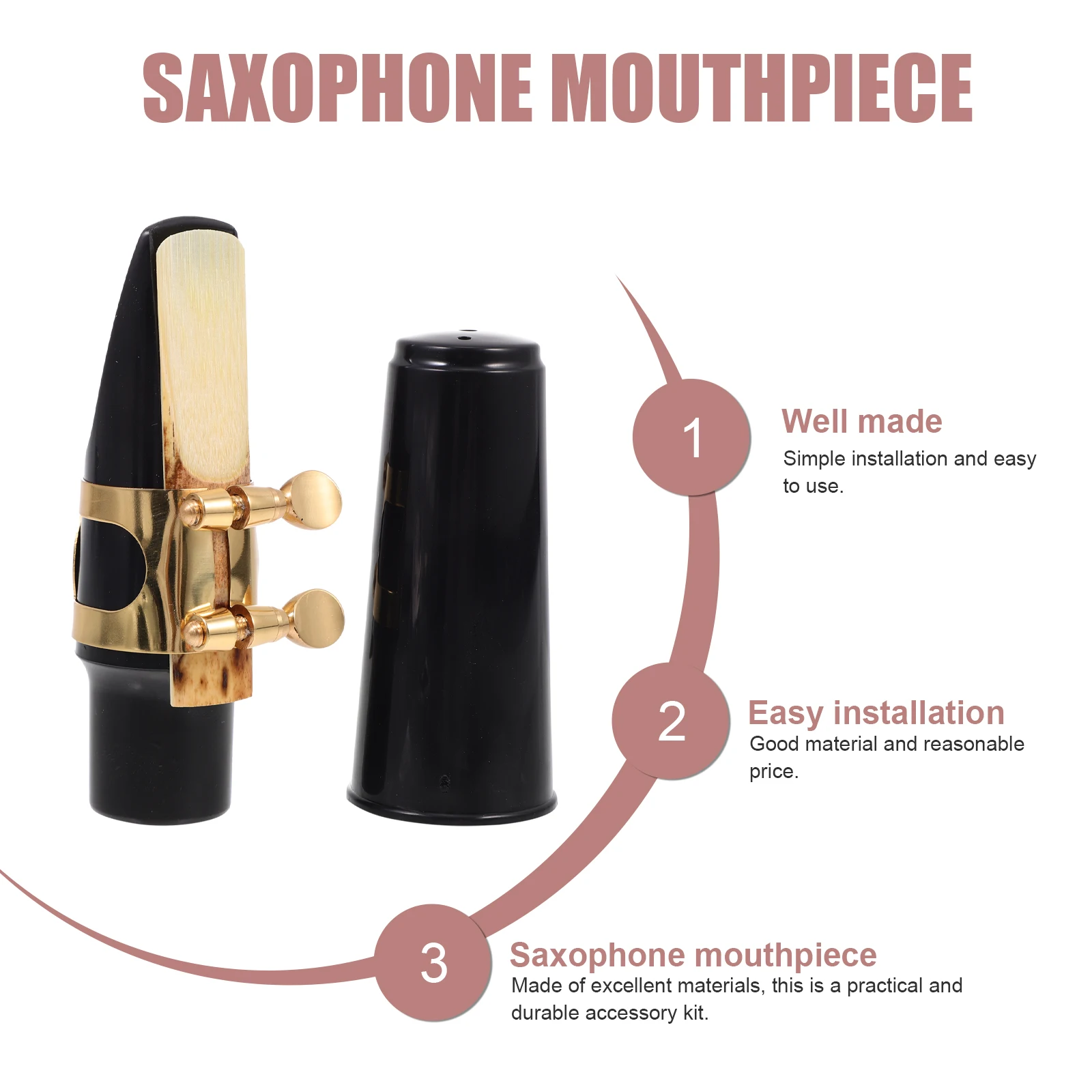 Saxophone Accessories Ligature Plastic Alto Cushion Durable Lightweight Musical Instrument Saxophone Accessory Parts
Saxophone Accessories Ligature Plastic Alto Cushion Durable Lightweight Musical Instrument Saxophone Accessory Parts