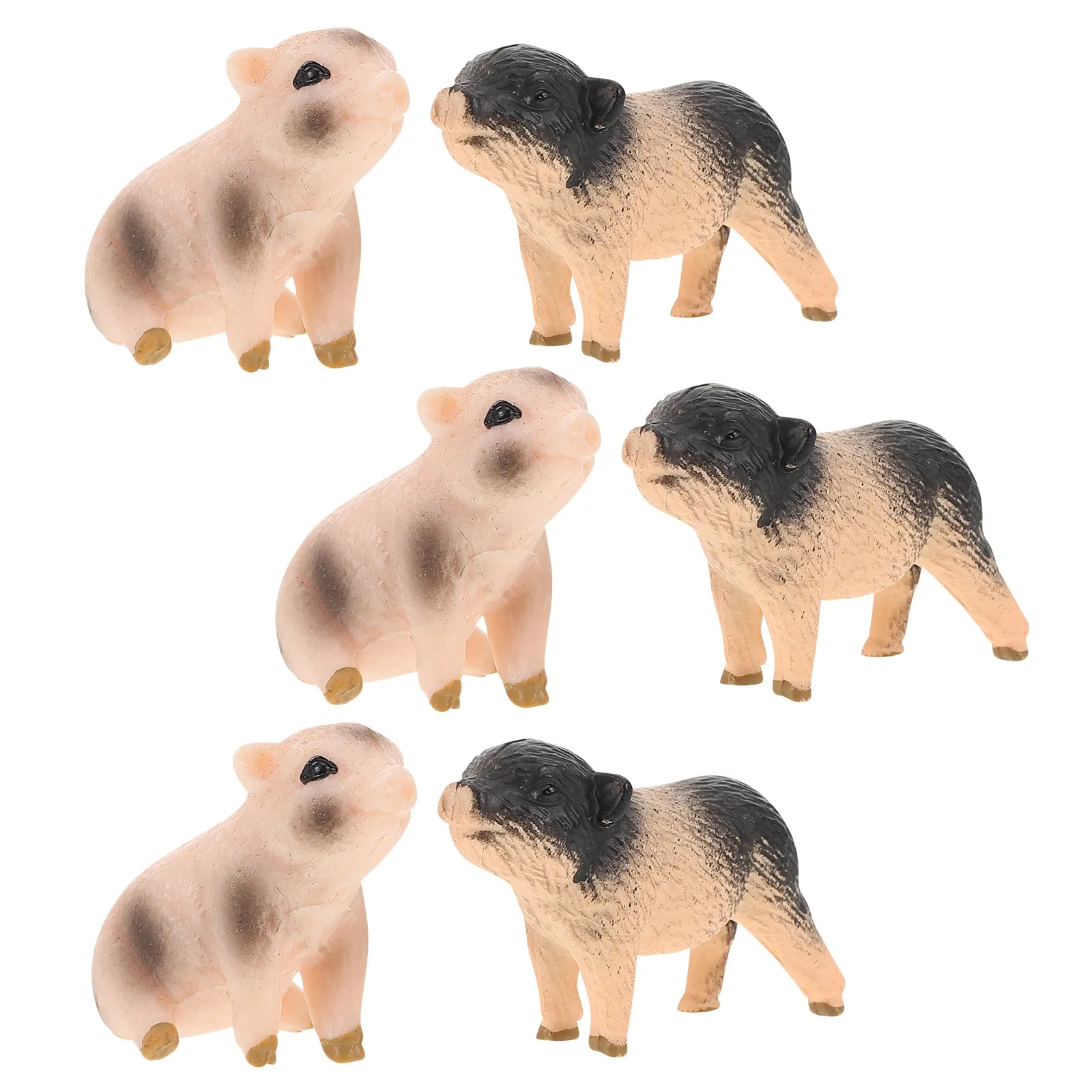 6Pcs Realistic Pig Statue Hand-Painted Miniature Resin Pigs Educational Farm Animal Figures Fairy Garden Bonsai Table
6Pcs Realistic Pig Statue Hand-Painted Miniature Resin Pigs Educational Farm Animal Figures Fairy Garden Bonsai Table