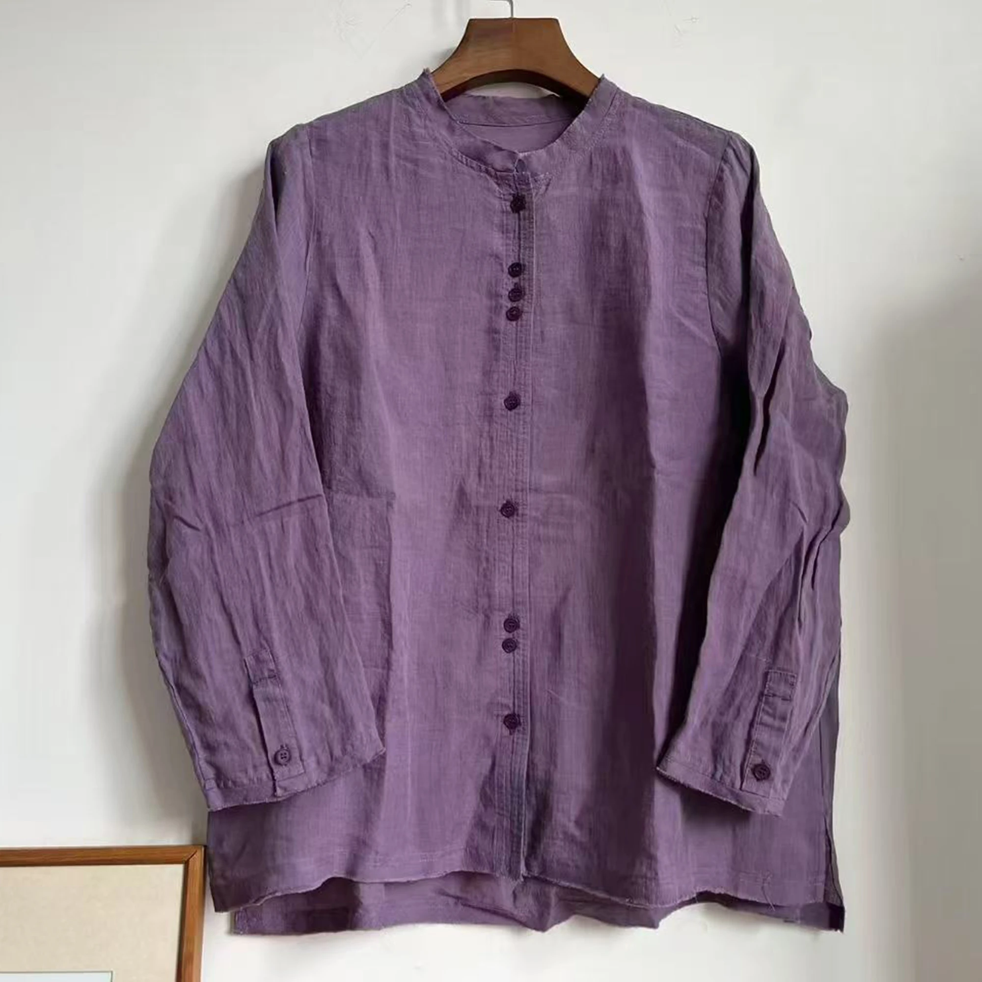 Синяя длинная рубашка из льна в винтажном стиле, свободного кроя, с круглым вырезом, однотонная, на пуговицах, от китайского бренда, для женщин, повседневная...
Синяя длинная рубашка из льна в винтажном стиле, свободного кроя, с круглым вырезом, однотонная, на пуговицах, от китайского бренда, для женщин, повседневная...