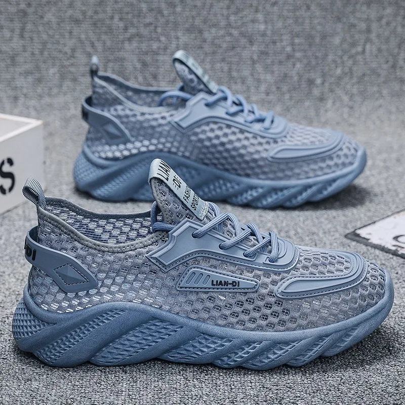 Men's Casual Shoes 2025 Spring Summer Hollow Out Breathable Mesh Shoes Comfortable Platform Lightweight Sneakers Tenis Masculino
Men's Casual Shoes 2025 Spring Summer Hollow Out Breathable Mesh Shoes Comfortable Platform Lightweight Sneakers Tenis Masculino