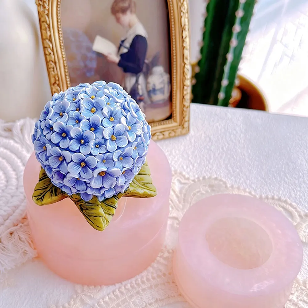 3D Round Hydrangea Jewelry Box Silicone Mold DIY Epoxy Resin Plaster Candle Holder Storage Box Mold Romantic Desktop Decor Gift
3D Round Hydrangea Jewelry Box Silicone Mold DIY Epoxy Resin Plaster Candle Holder Storage Box Mold Romantic Desktop Decor Gift