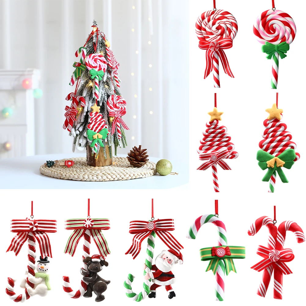 Christmas Decoration Red Christmas Candy Canes Lollipop Xmas Tree Hanging Pendants New Year Home Decor Navidad Kids Toys
Christmas Decoration Red Christmas Candy Canes Lollipop Xmas Tree Hanging Pendants New Year Home Decor Navidad Kids Toys