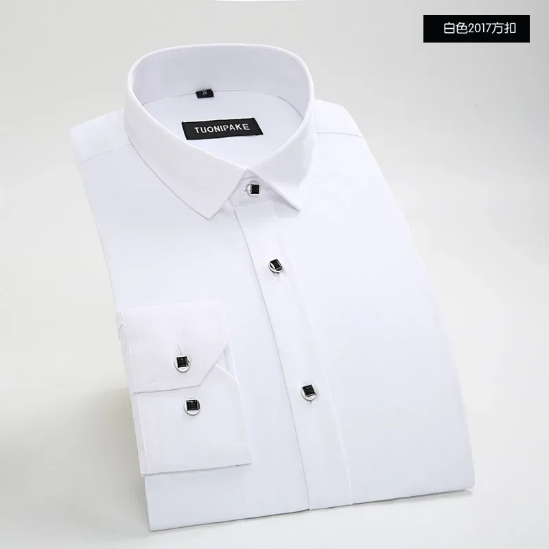 LIBIELIY Men's Long Sleeved Shirt Slim Fit, No Perm Korean Version Small Collar Inch Shirt, Youth Business Casual White Shirt
LIBIELIY Men's Long Sleeved Shirt Slim Fit, No Perm Korean Version Small Collar Inch Shirt, Youth Business Casual White Shirt