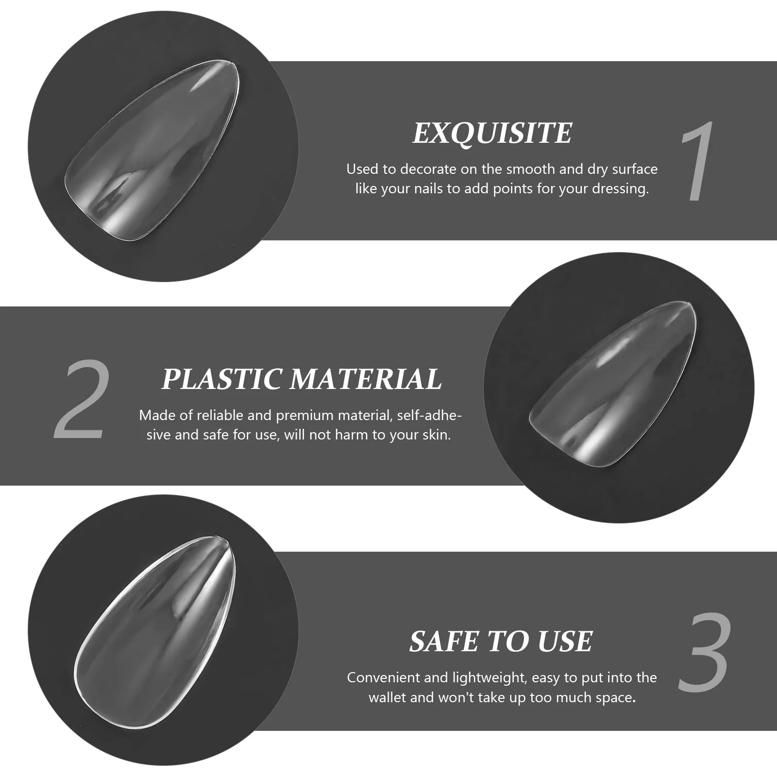 500Pcs Clear Nail Tips Almond False Nails Full Cover Nail Art Supplies Self-Adhesive Press on Nails for Weddings Parties
500Pcs Clear Nail Tips Almond False Nails Full Cover Nail Art Supplies Self-Adhesive Press on Nails for Weddings Parties