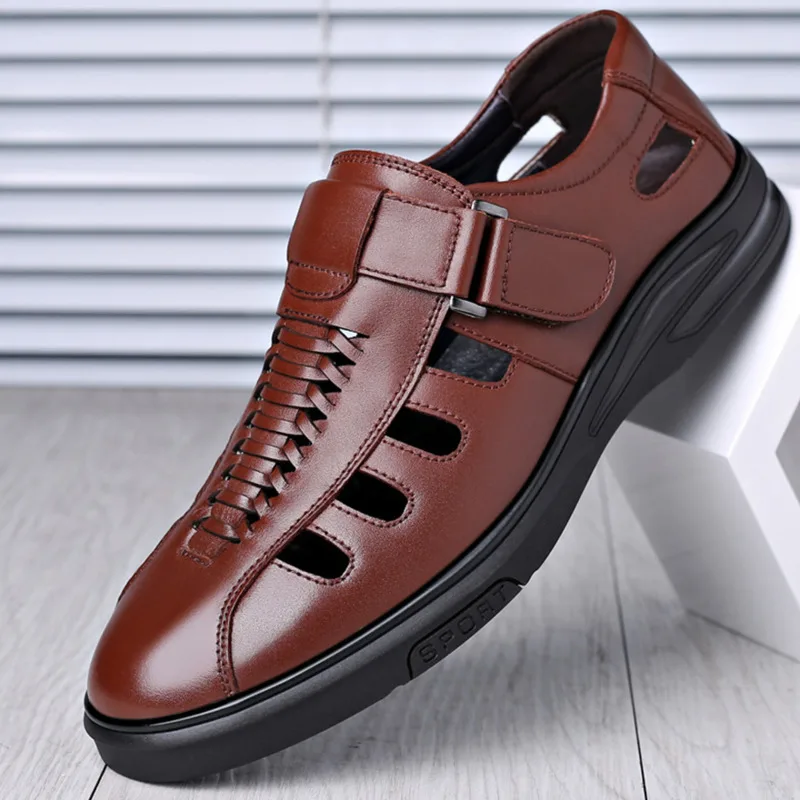 Summer New Men's Sandals Hollow Outdoor Breathable Gladiator Casual Shoes PU Leather Rome Footwear Beach Shoes Plus Size 38-47
Summer New Men's Sandals Hollow Outdoor Breathable Gladiator Casual Shoes PU Leather Rome Footwear Beach Shoes Plus Size 38-47