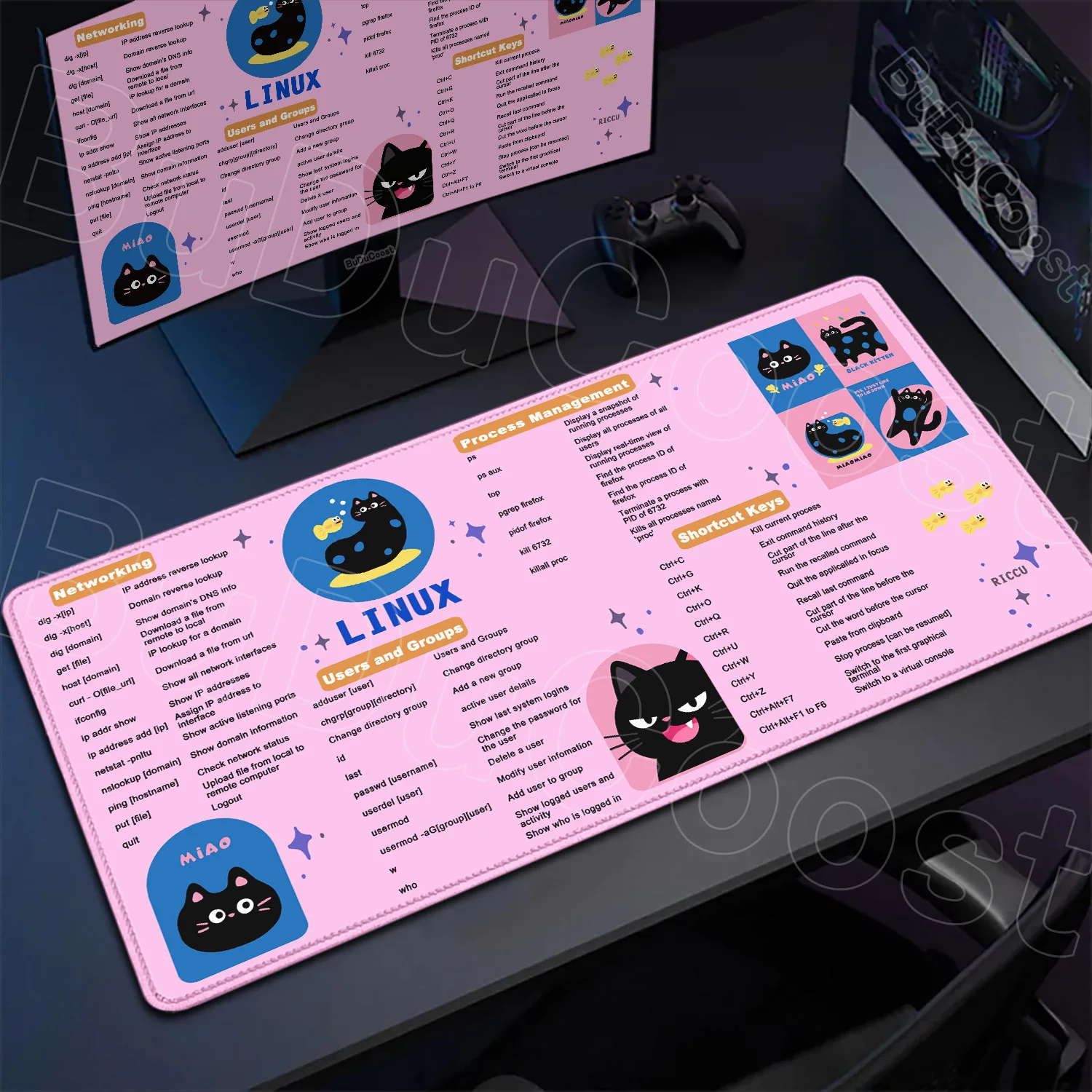 LINUX English Large XXL Shortcuts keys Office Work Mousepad Locking Edge Soft Non-slip HD Printing Pattern Computer Keyboard Mat
LINUX English Large XXL Shortcuts keys Office Work Mousepad Locking Edge Soft Non-slip HD Printing Pattern Computer Keyboard Mat