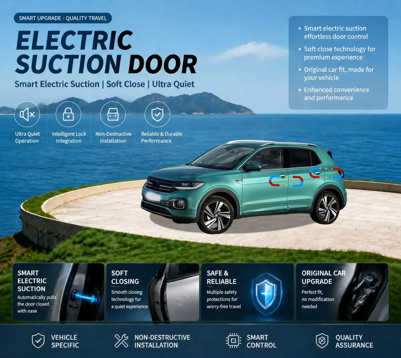 Car Specific Car Modification Auto Suction Soft Close Door Modification Parts & Accessories For Volkswagen VW T-Cross C11 2018+
Car Specific Car Modification Auto Suction Soft Close Door Modification Parts & Accessories For Volkswagen VW T-Cross C11 2018+